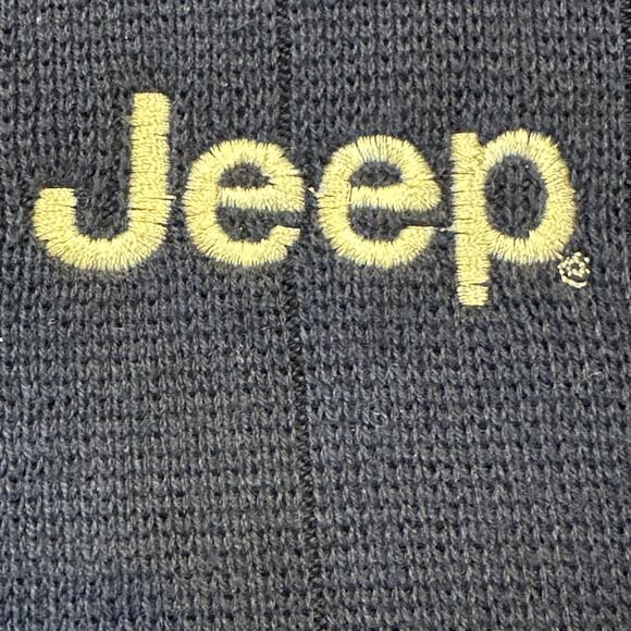 Gear for Sports Mens XL V-neck Navy Cotton Sweater Vest Jeep Embroidered - Picture 5 of 6